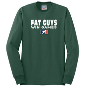FAT GUYS WIN GAMES - Long Sleeve T-Shirt