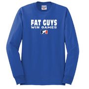 FAT GUYS WIN GAMES - Long Sleeve T-Shirt
