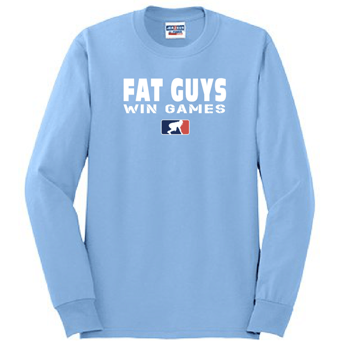 FAT GUYS WIN GAMES - Long Sleeve T-Shirt
