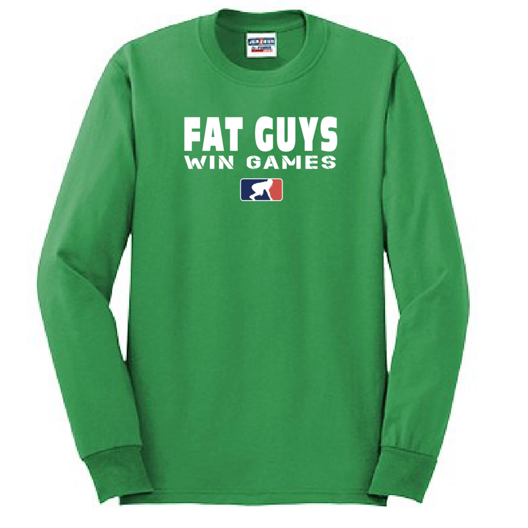 FAT GUYS WIN GAMES - Long Sleeve T-Shirt