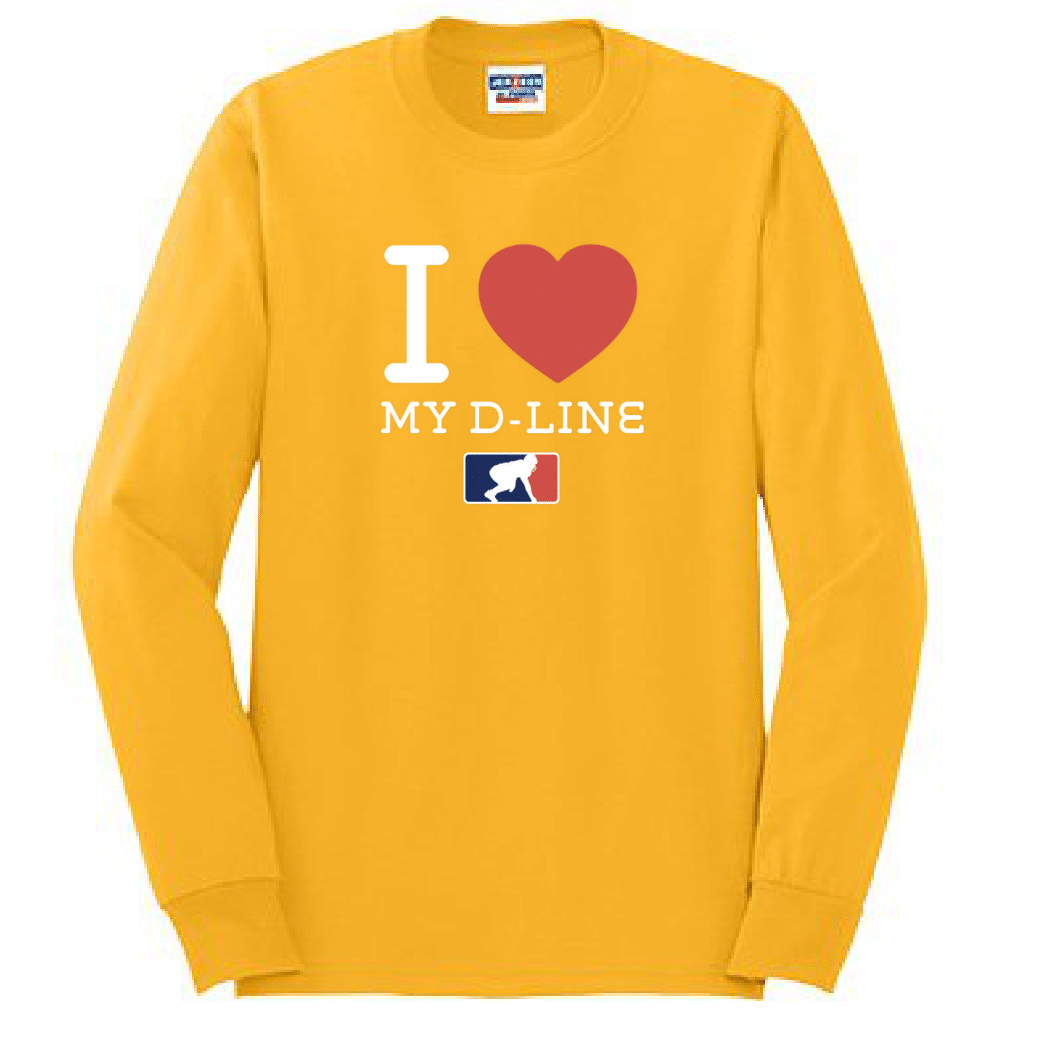 I <3 MY D-LINE - Long Sleeve T-Shirt