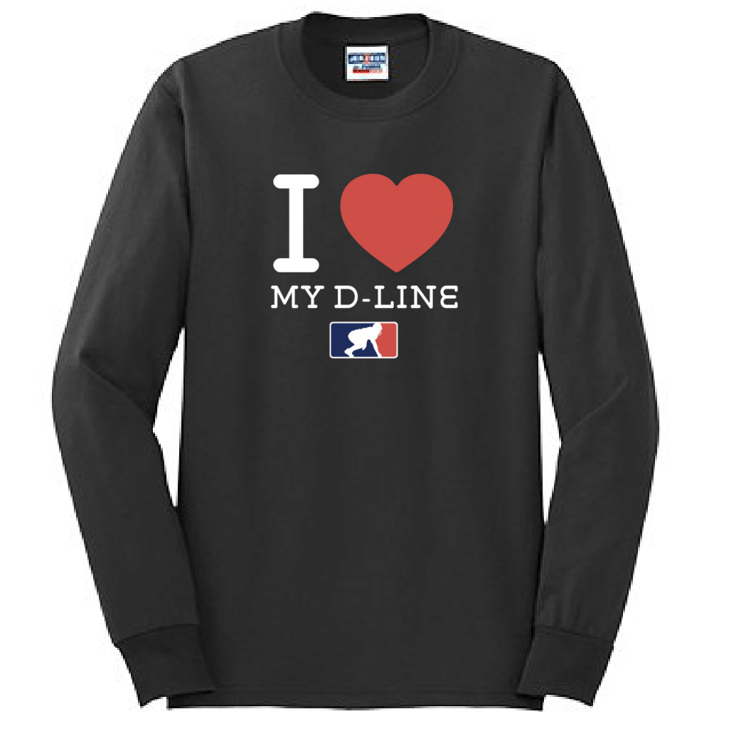 I <3 MY D-LINE - Long Sleeve T-Shirt