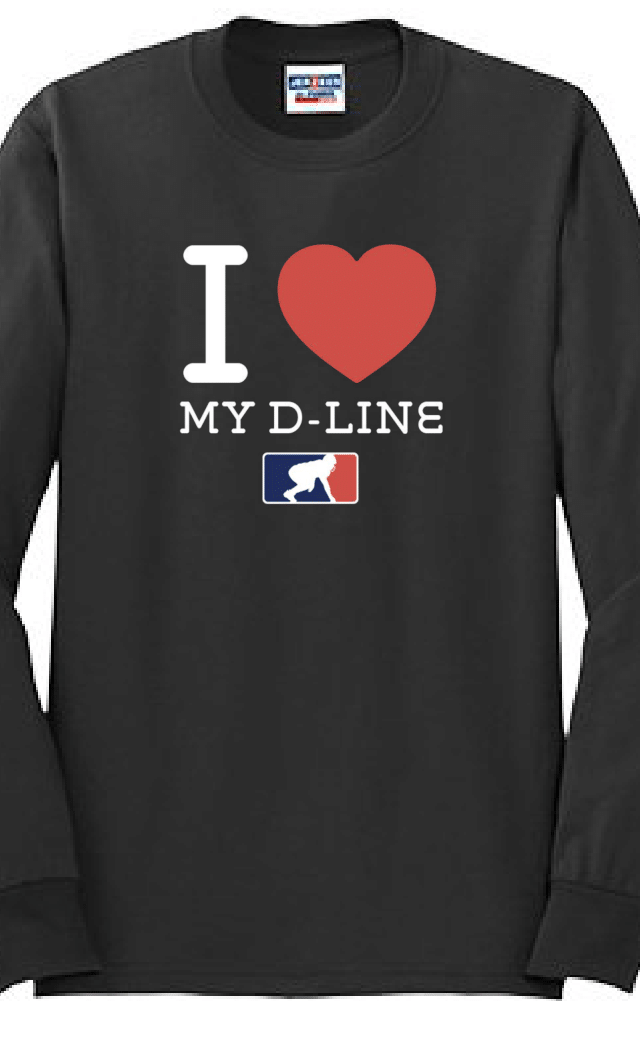 I <3 MY D-LINE - Long Sleeve T-Shirt