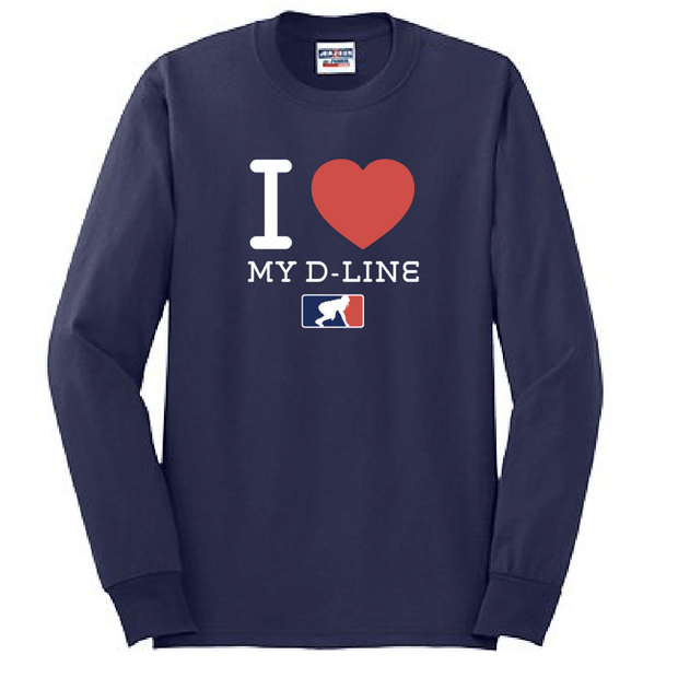 I <3 MY D-LINE - Long Sleeve T-Shirt