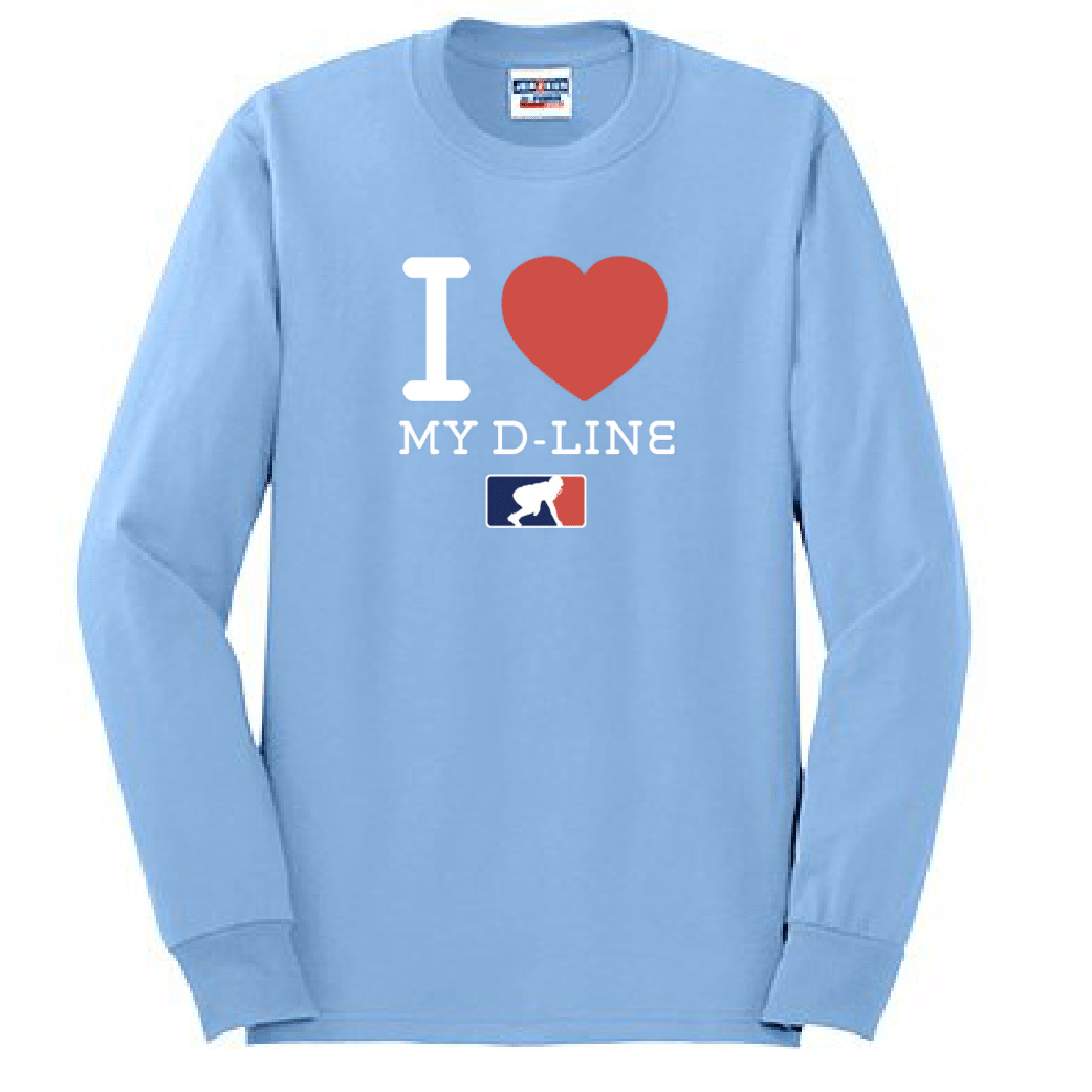 I <3 MY D-LINE - Long Sleeve T-Shirt