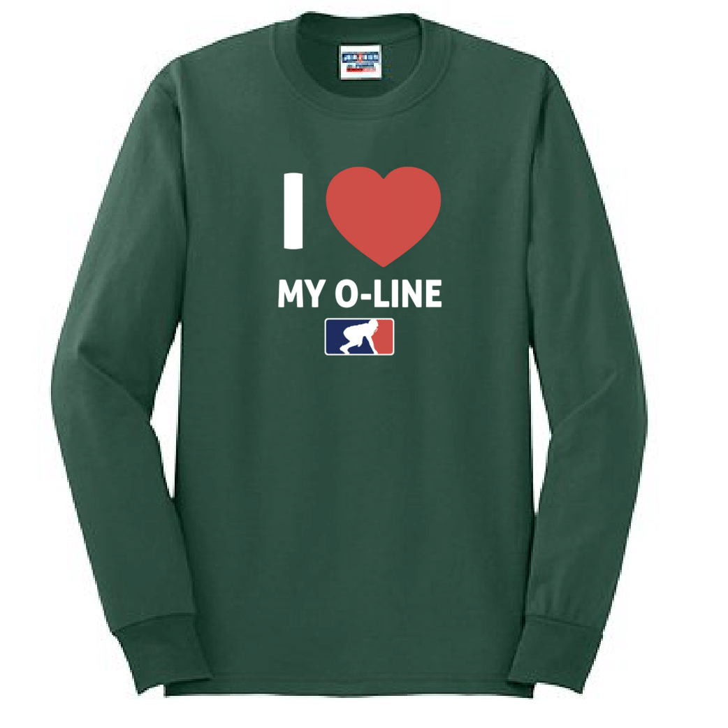 I <3 MY O-LINE - Long Sleeve T-Shirt