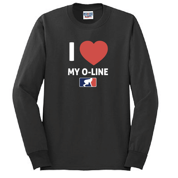 I <3 MY O-LINE - Long Sleeve T-Shirt