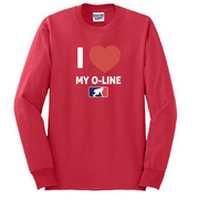 I <3 MY O-LINE - Long Sleeve T-Shirt