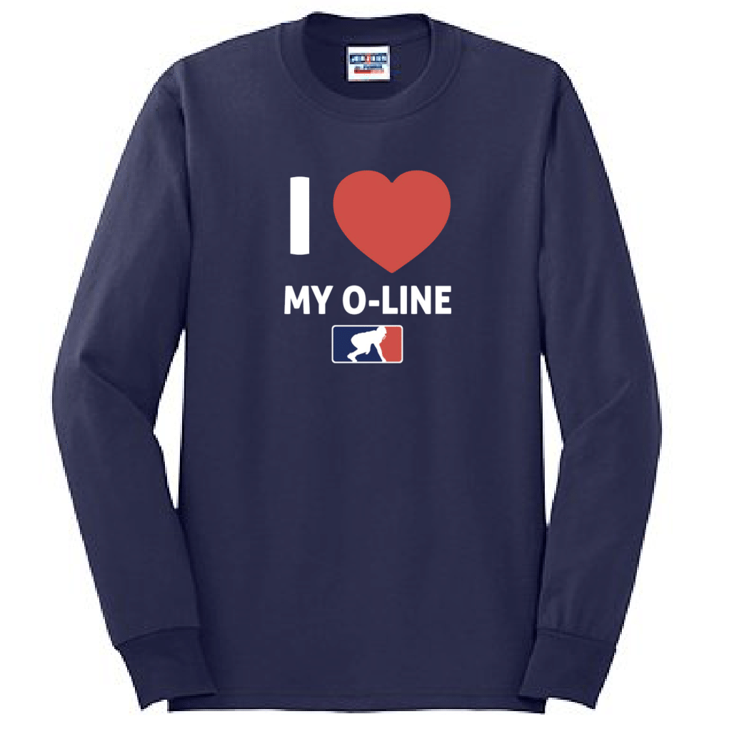 I <3 MY O-LINE - Long Sleeve T-Shirt