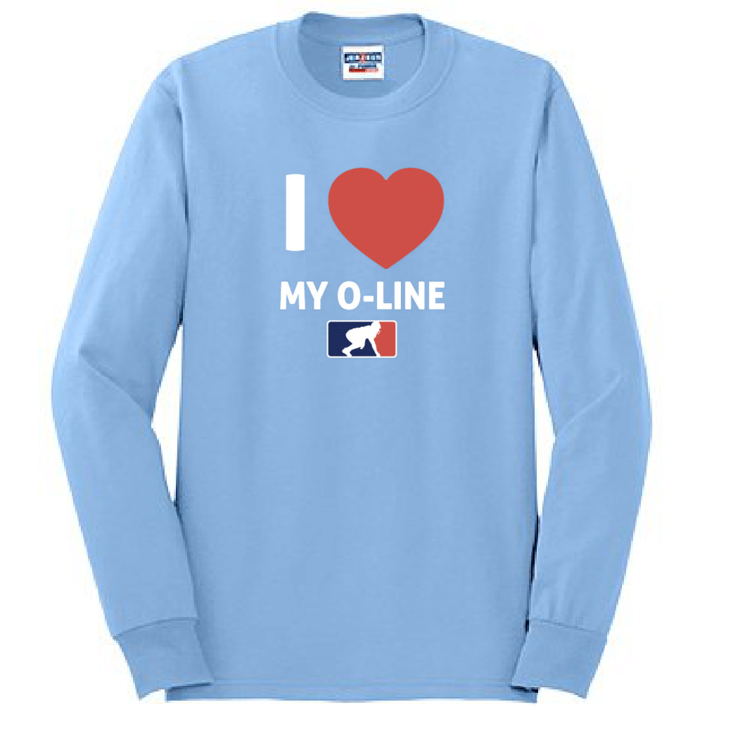 I <3 MY O-LINE - Long Sleeve T-Shirt