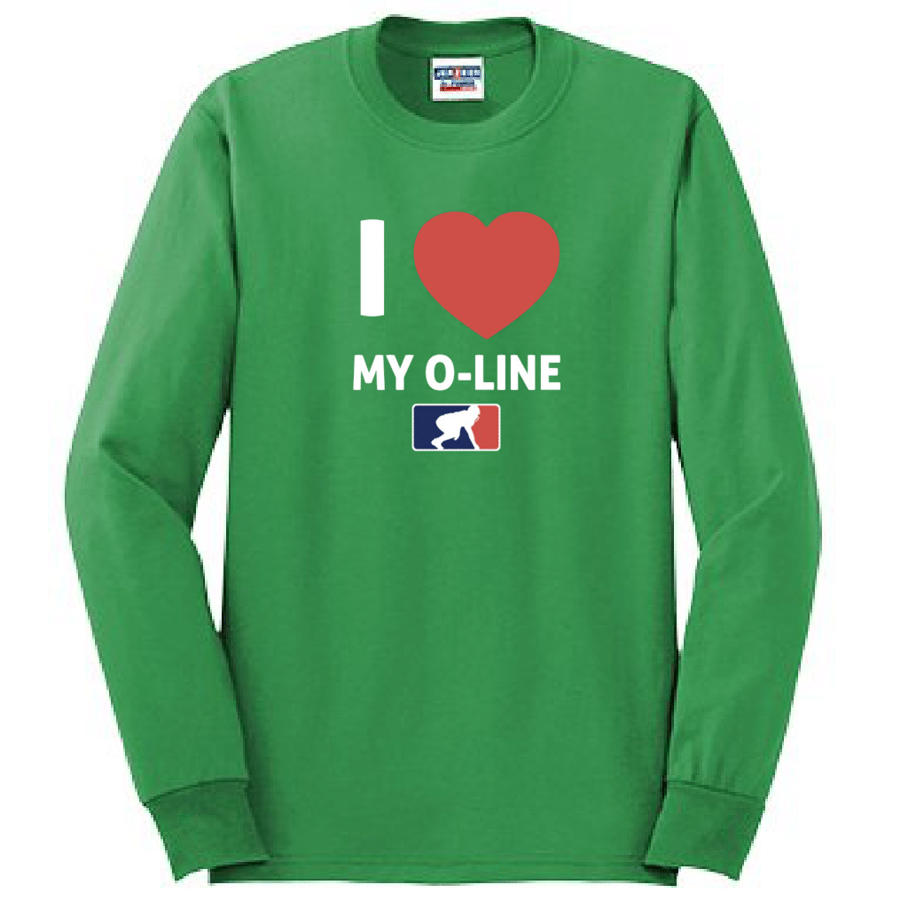 I <3 MY O-LINE - Long Sleeve T-Shirt