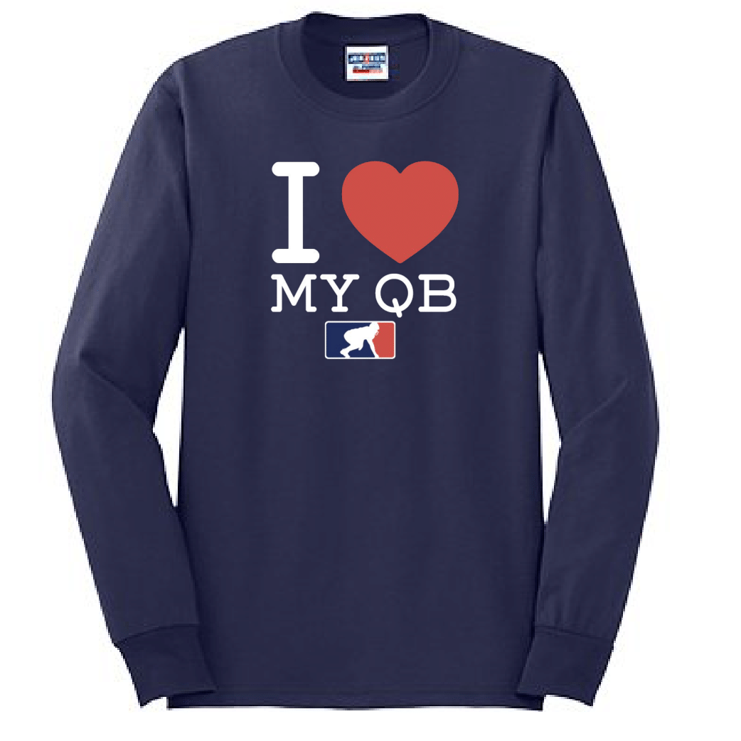 I <3 MY QB - Long Sleeve T-Shirt