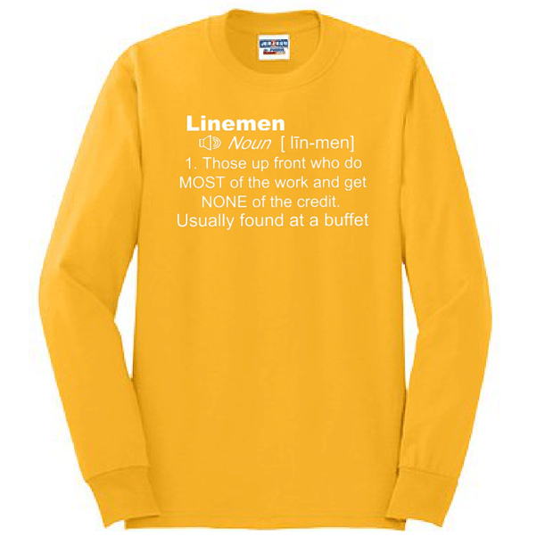 LINEMAN DEFINITION - Long Sleeve T-Shirt