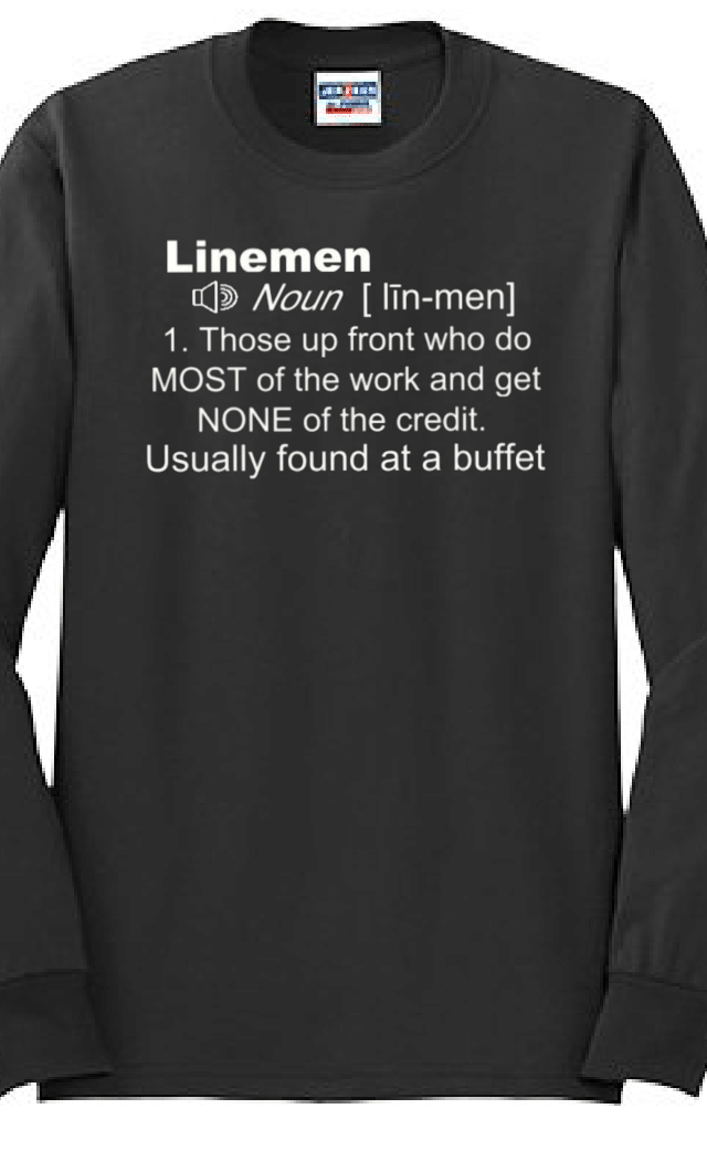 LINEMAN DEFINITION - Long Sleeve T-Shirt