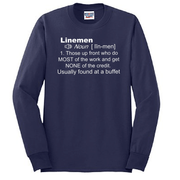 LINEMAN DEFINITION - Long Sleeve T-Shirt