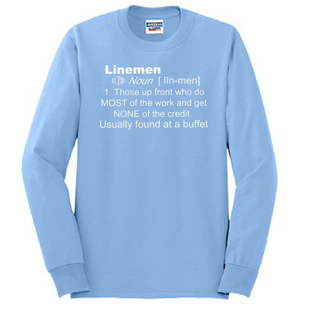 LINEMAN DEFINITION - Long Sleeve T-Shirt