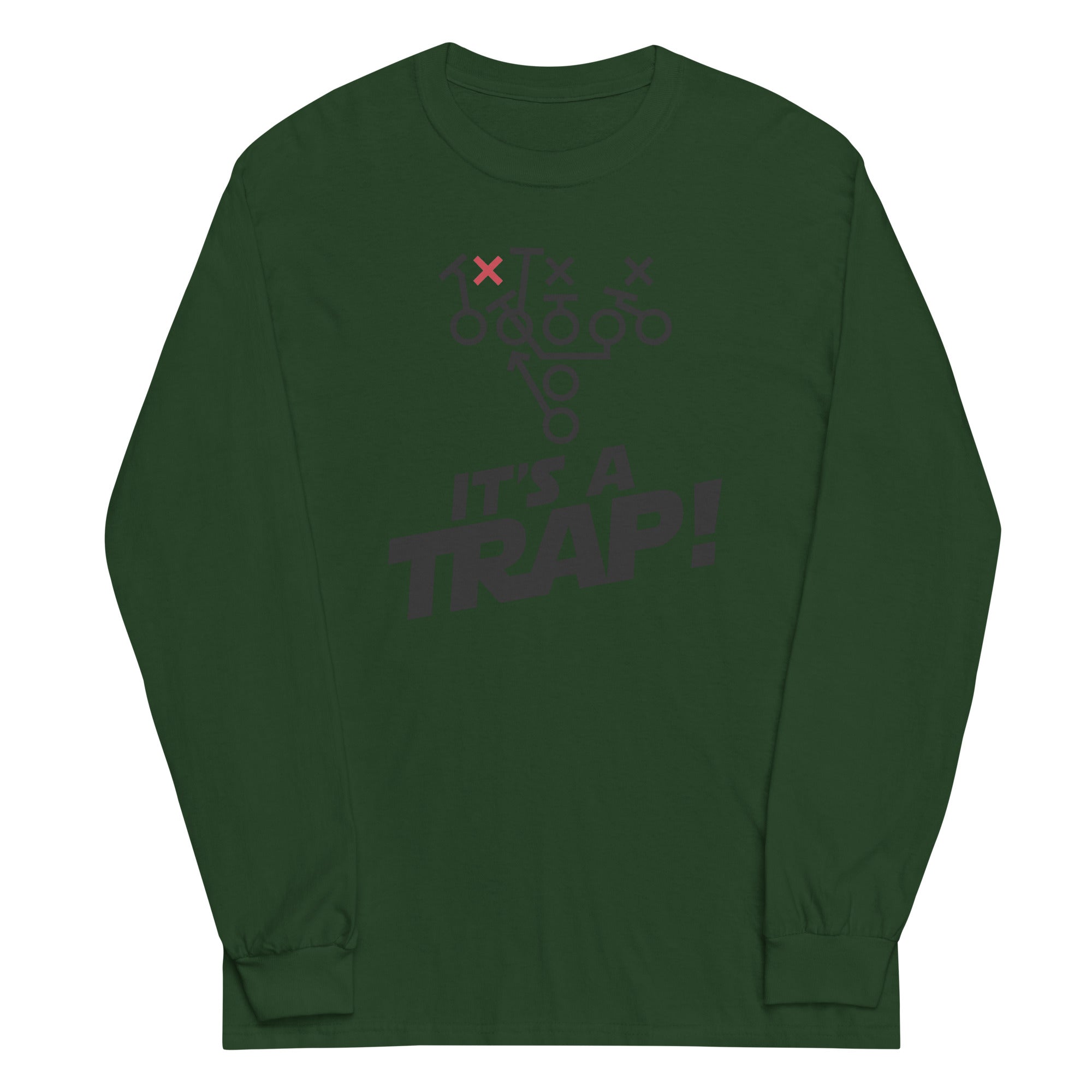 ITS A TRAP! (Black) - Long Sleeve T-Shirt