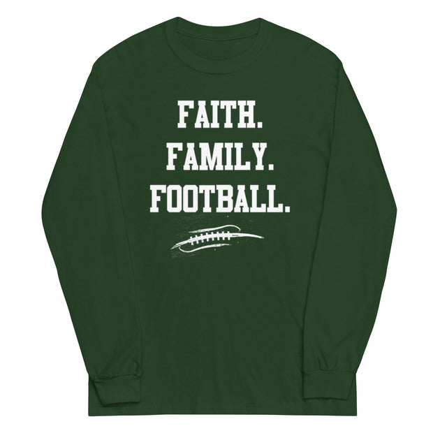 FAITH FAMILY FOOTBALL - Long Sleeve T-Shirt