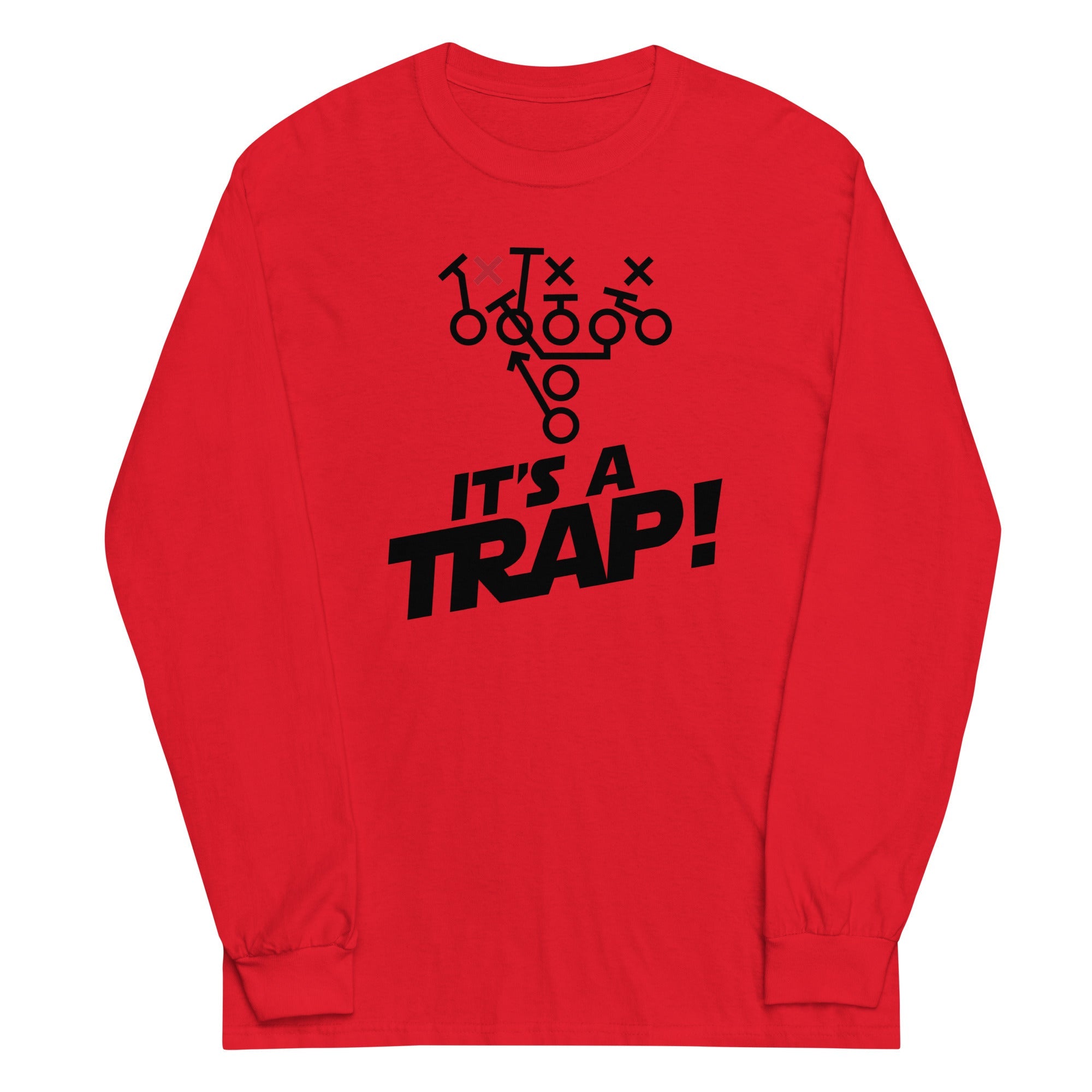 ITS A TRAP! (Black) - Long Sleeve T-Shirt