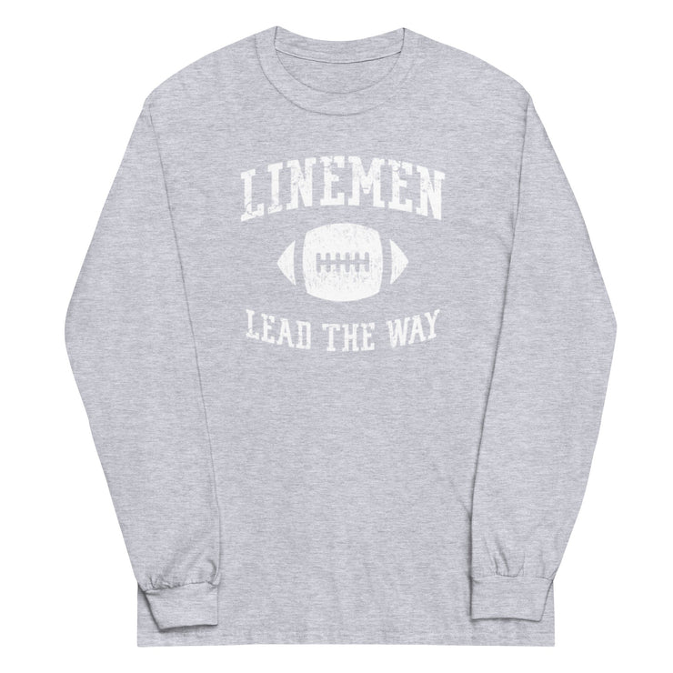 LINEMEN LEAD THE WAY - Long Sleeve T-Shirt
