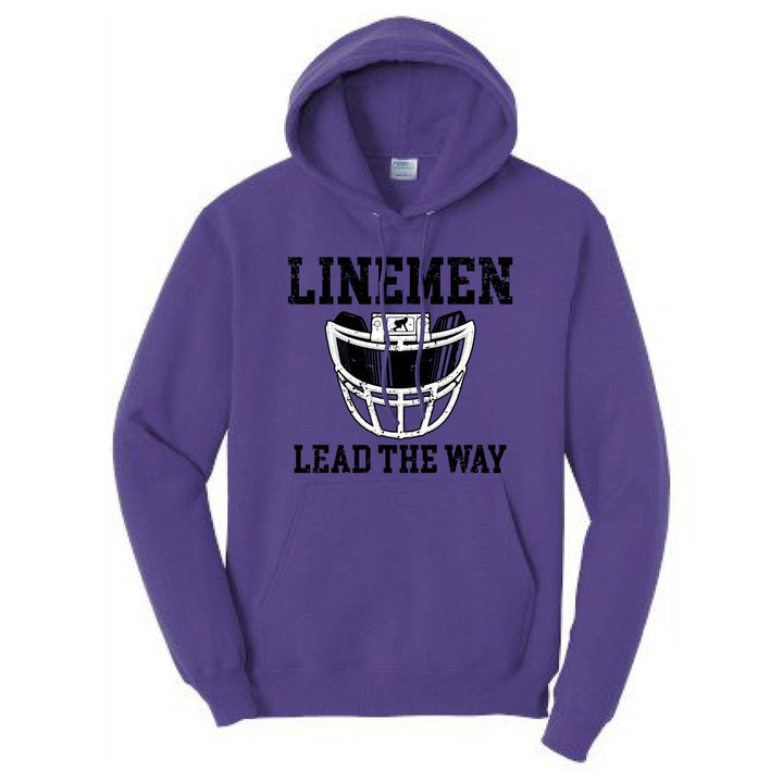 LINEMEN LEAD THE WAY (Black) - Hoodie