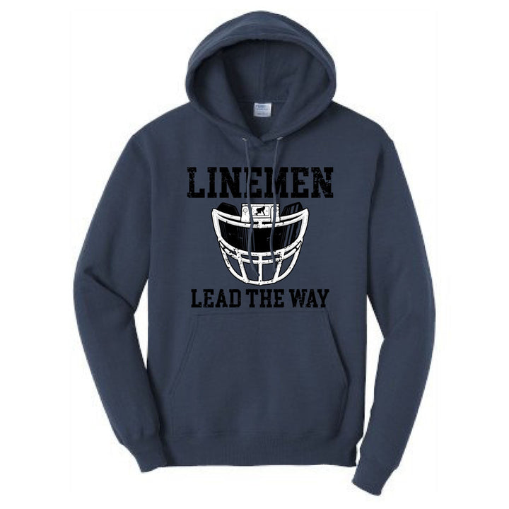 LINEMEN LEAD THE WAY (Black) - Hoodie
