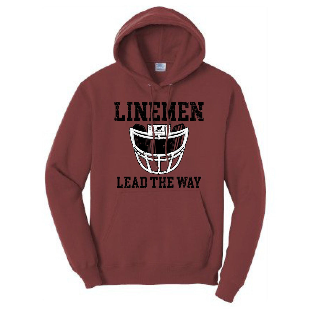 LINEMEN LEAD THE WAY (Black) - Hoodie