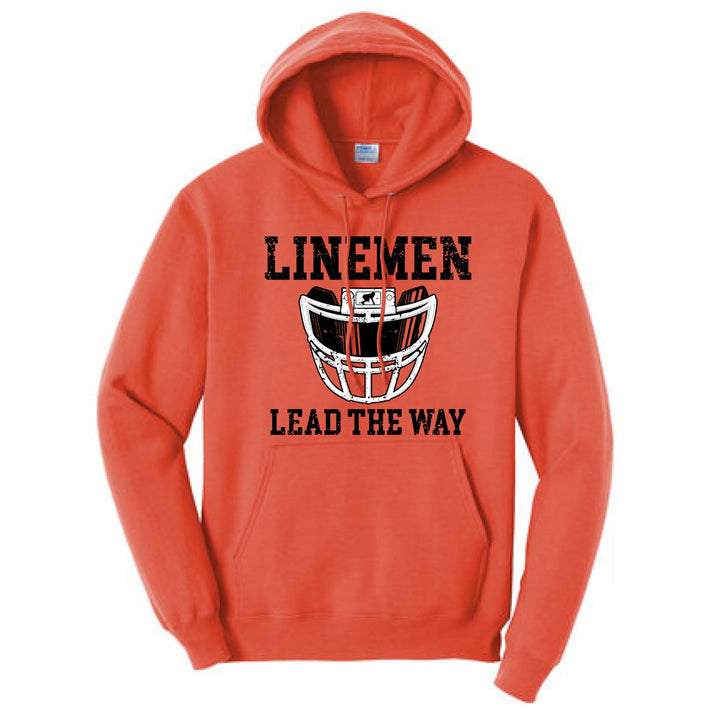LINEMEN LEAD THE WAY (Black) - Hoodie