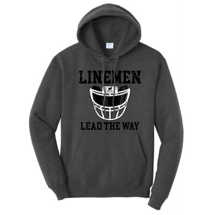 LINEMEN LEAD THE WAY (Black) - Hoodie