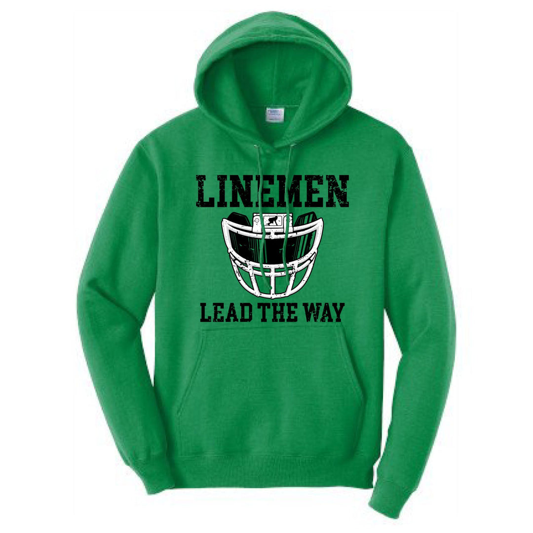 LINEMEN LEAD THE WAY (Black) - Hoodie