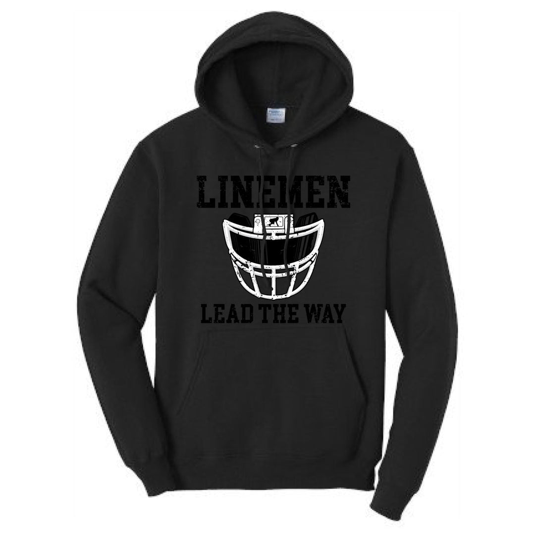 LINEMEN LEAD THE WAY (Black) - Hoodie