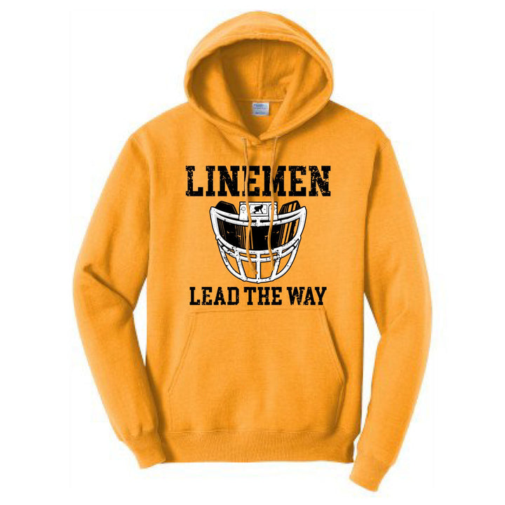 LINEMEN LEAD THE WAY (Black) - Hoodie