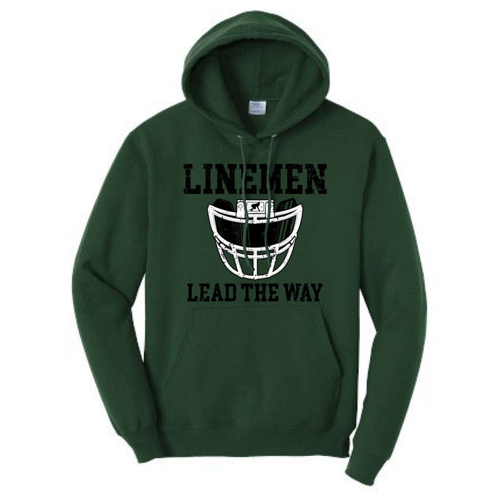 LINEMEN LEAD THE WAY (Black) - Hoodie