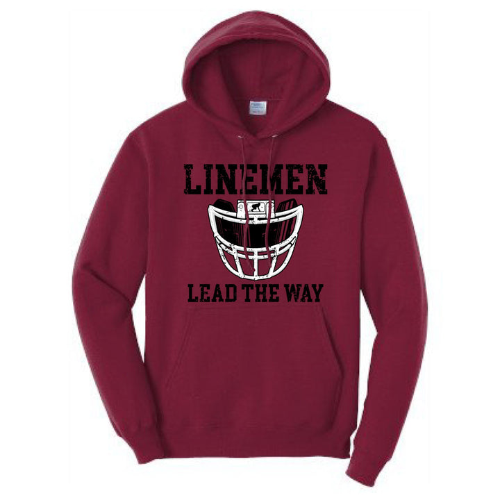 LINEMEN LEAD THE WAY (Black) - Hoodie