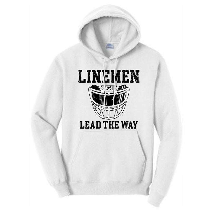 LINEMEN LEAD THE WAY (Black) - Hoodie