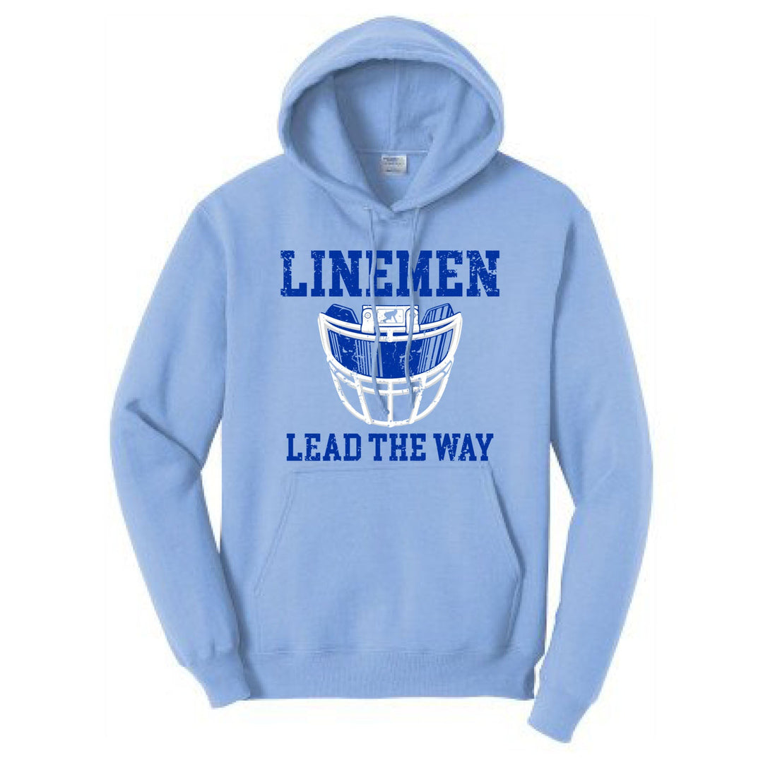 LINEMEN LEAD THE WAY (Royal) - Hoodie