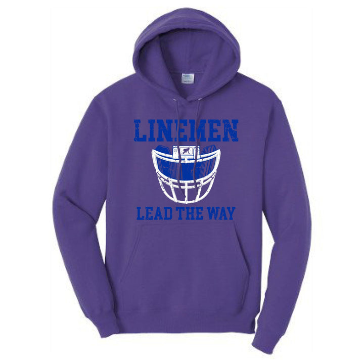 LINEMEN LEAD THE WAY (Royal) - Hoodie