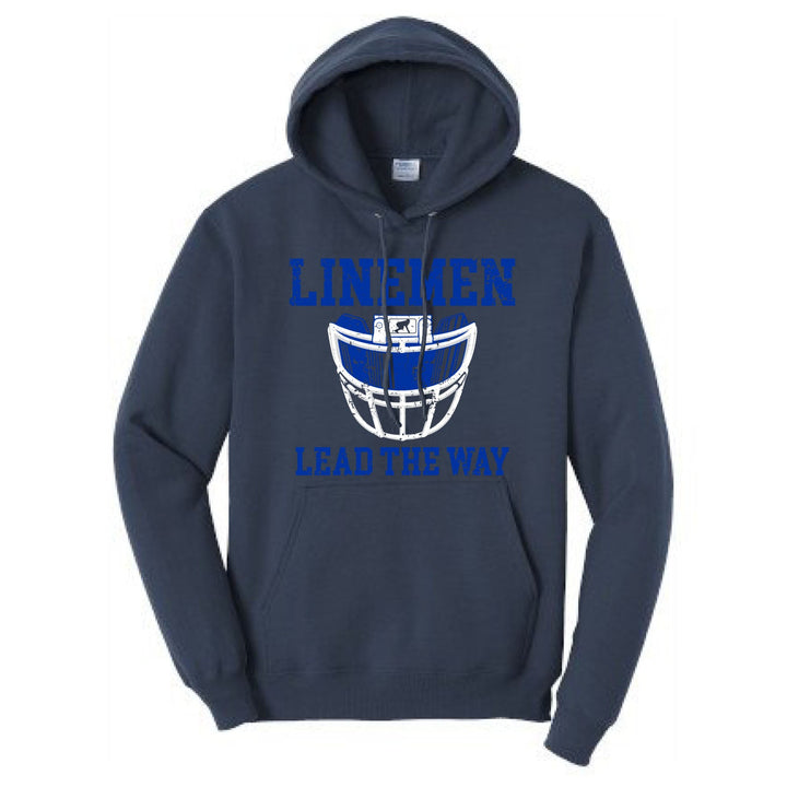 LINEMEN LEAD THE WAY (Royal) - Hoodie