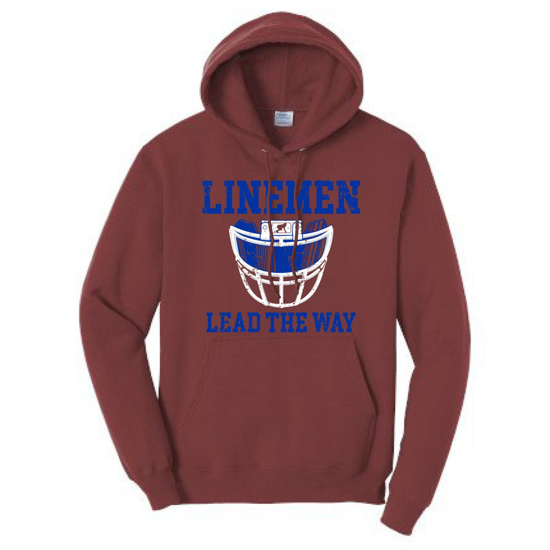 LINEMEN LEAD THE WAY (Royal) - Hoodie