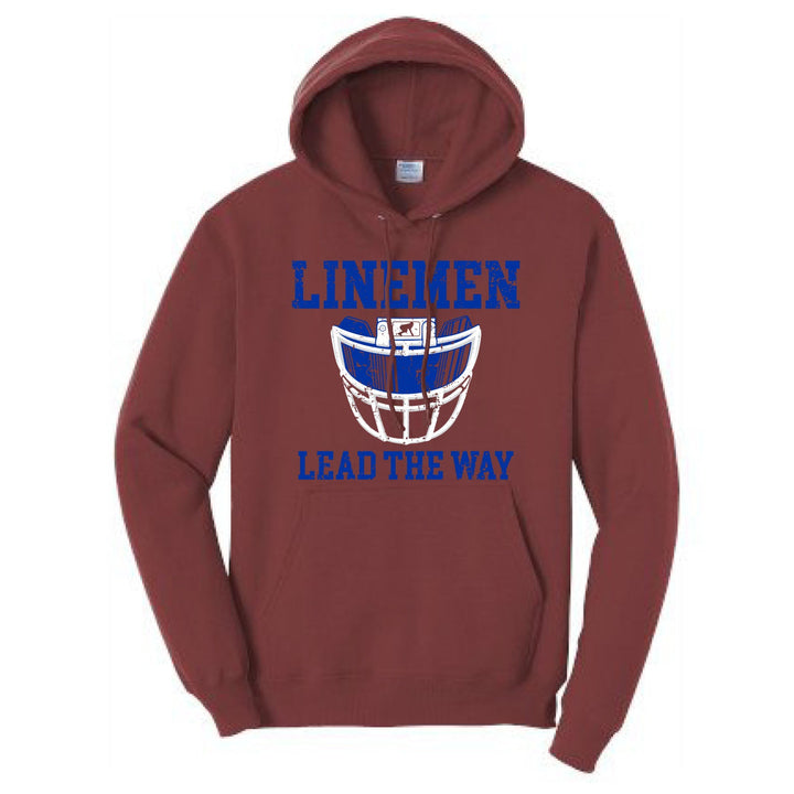 LINEMEN LEAD THE WAY (Royal) - Hoodie