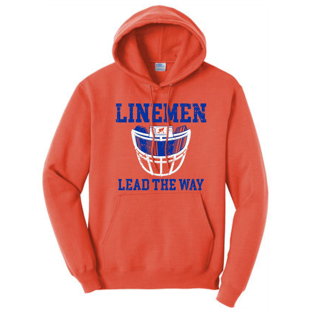 LINEMEN LEAD THE WAY (Royal) - Hoodie