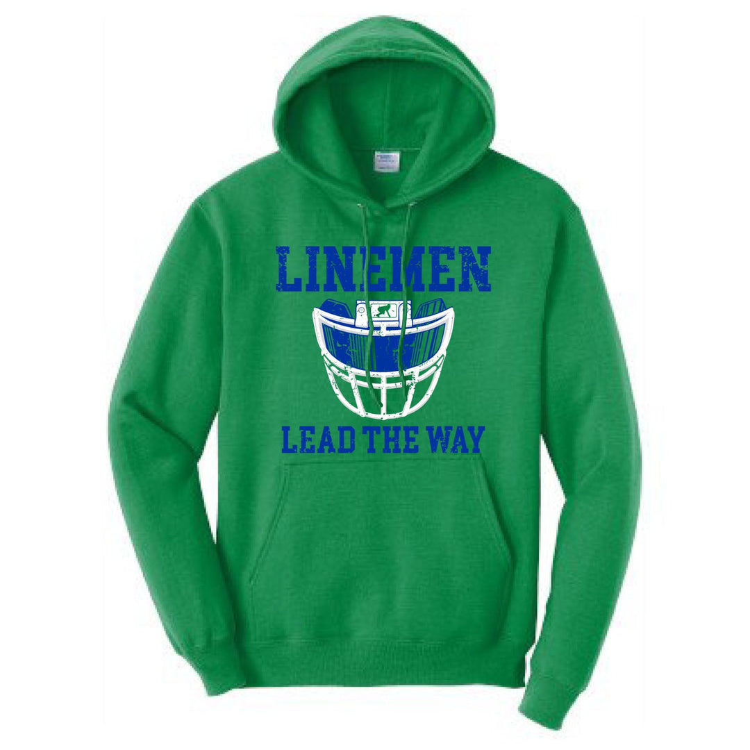 LINEMEN LEAD THE WAY (Royal) - Hoodie