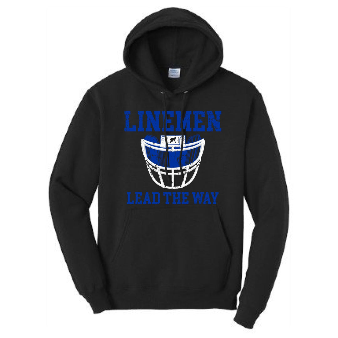 LINEMEN LEAD THE WAY (Royal) - Hoodie
