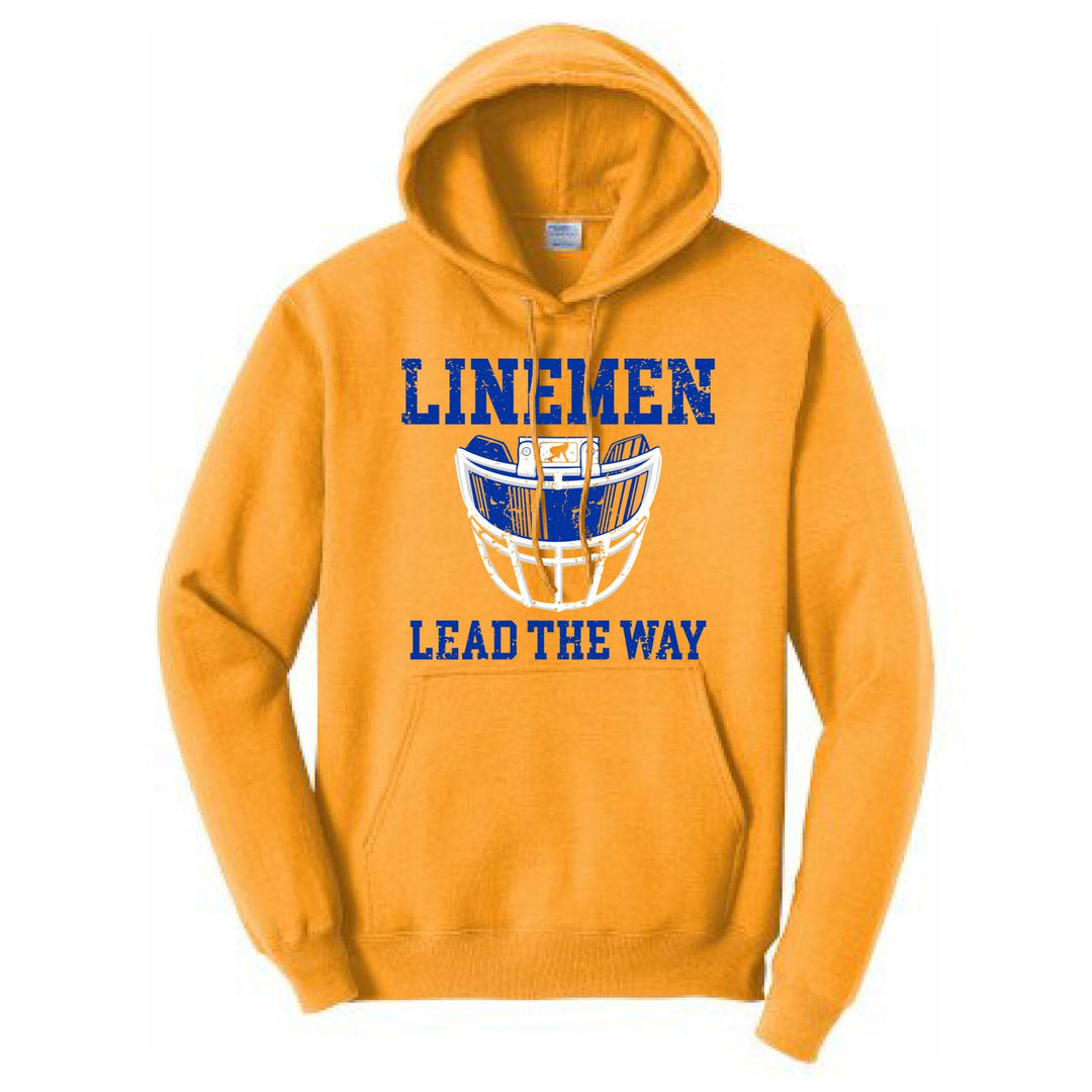 LINEMEN LEAD THE WAY (Royal) - Hoodie