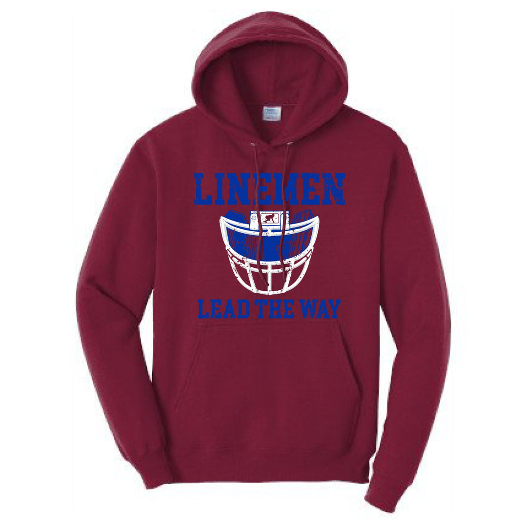 LINEMEN LEAD THE WAY (Royal) - Hoodie