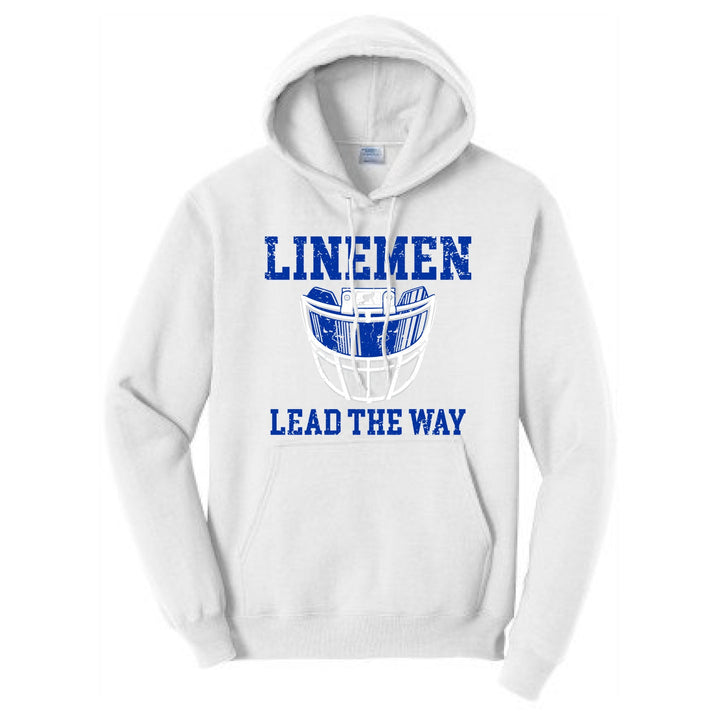 LINEMEN LEAD THE WAY (Royal) - Hoodie