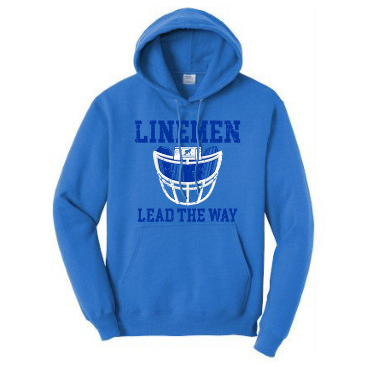 LINEMEN LEAD THE WAY (Royal) - Hoodie