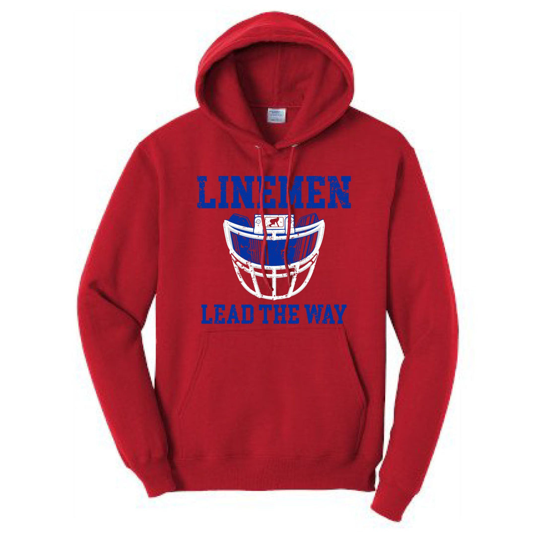 LINEMEN LEAD THE WAY (Royal) - Hoodie