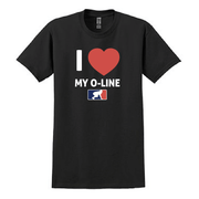 I <3 MY O-LINE - T-Shirt