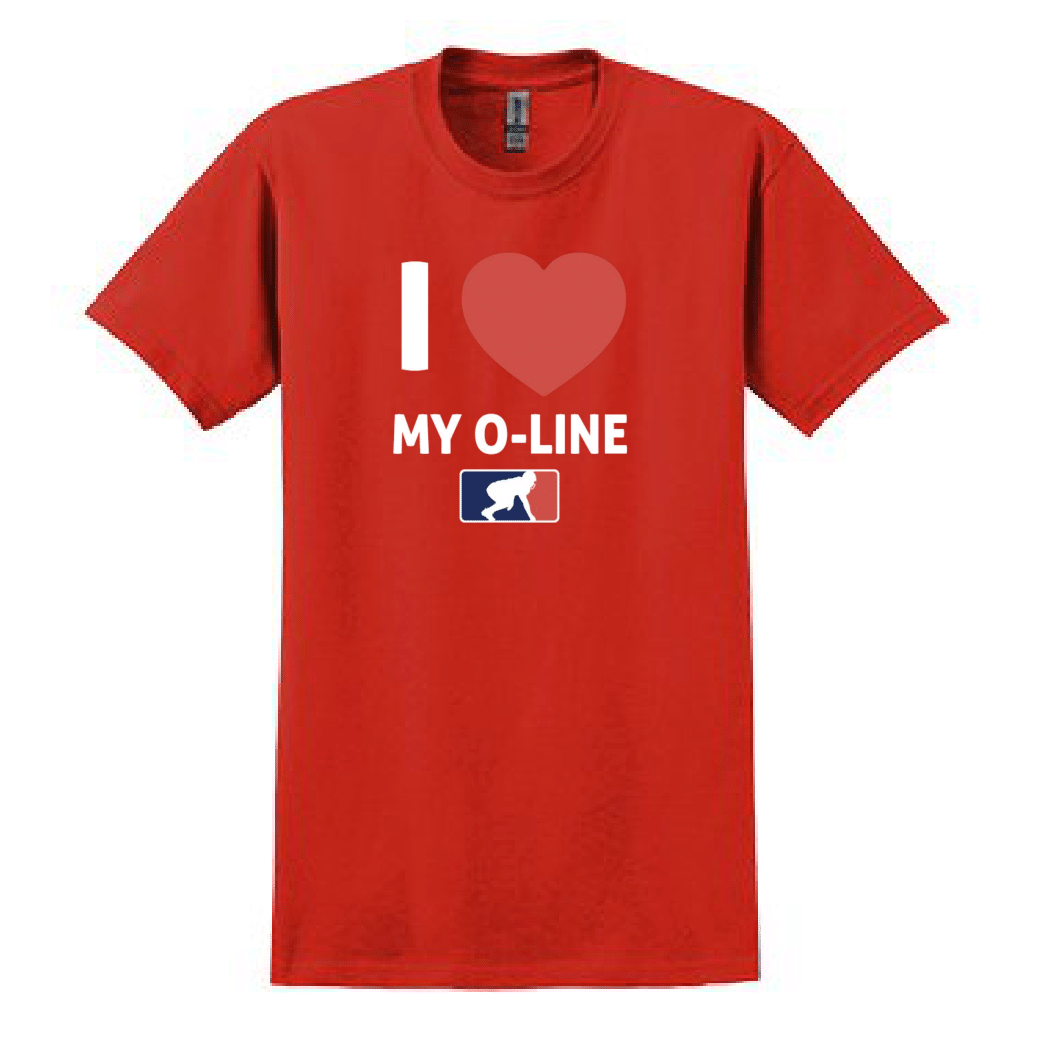 I <3 MY O-LINE - T-Shirt